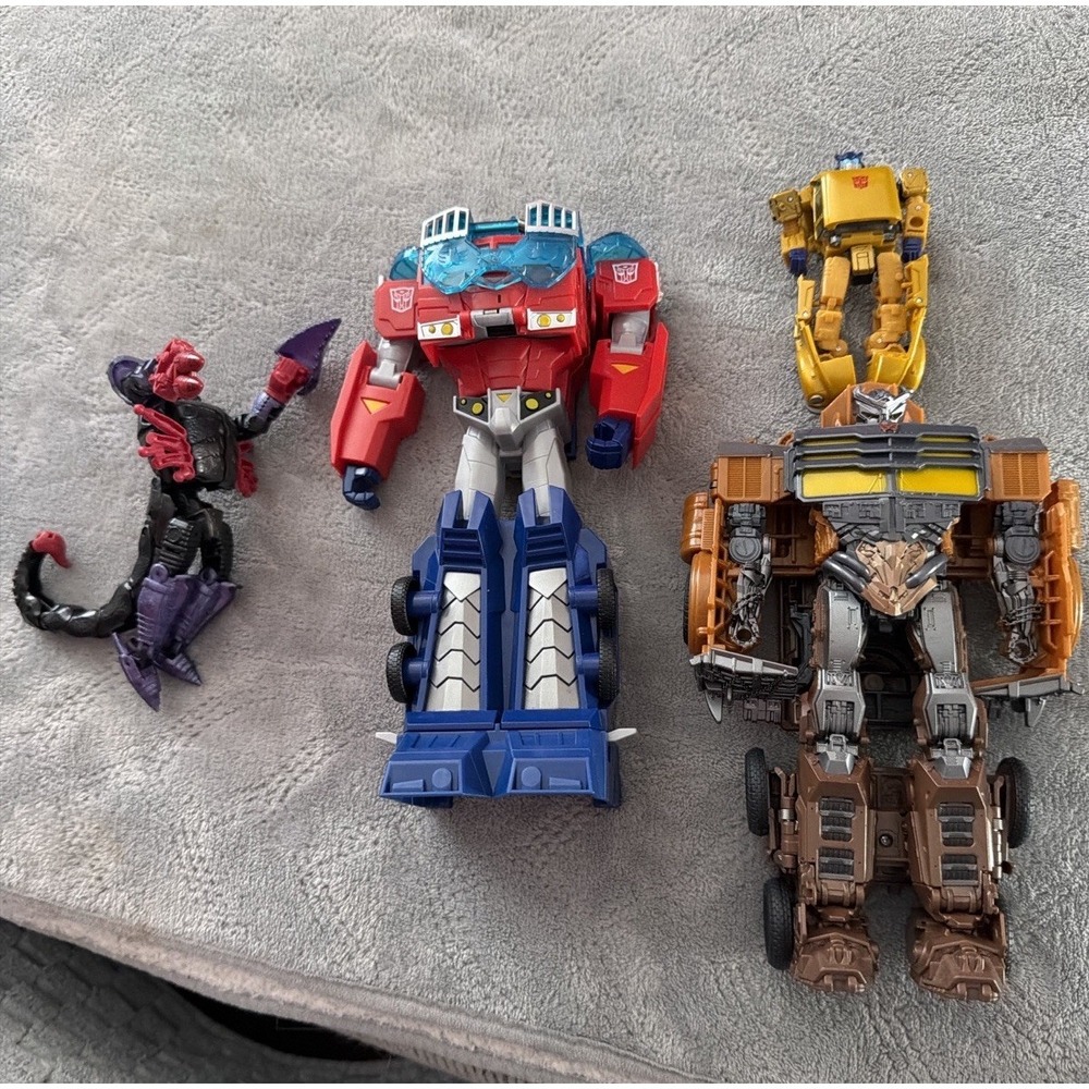Transformers Action‎ Figure Lot Optimus Prime Long Haul Bumblebee